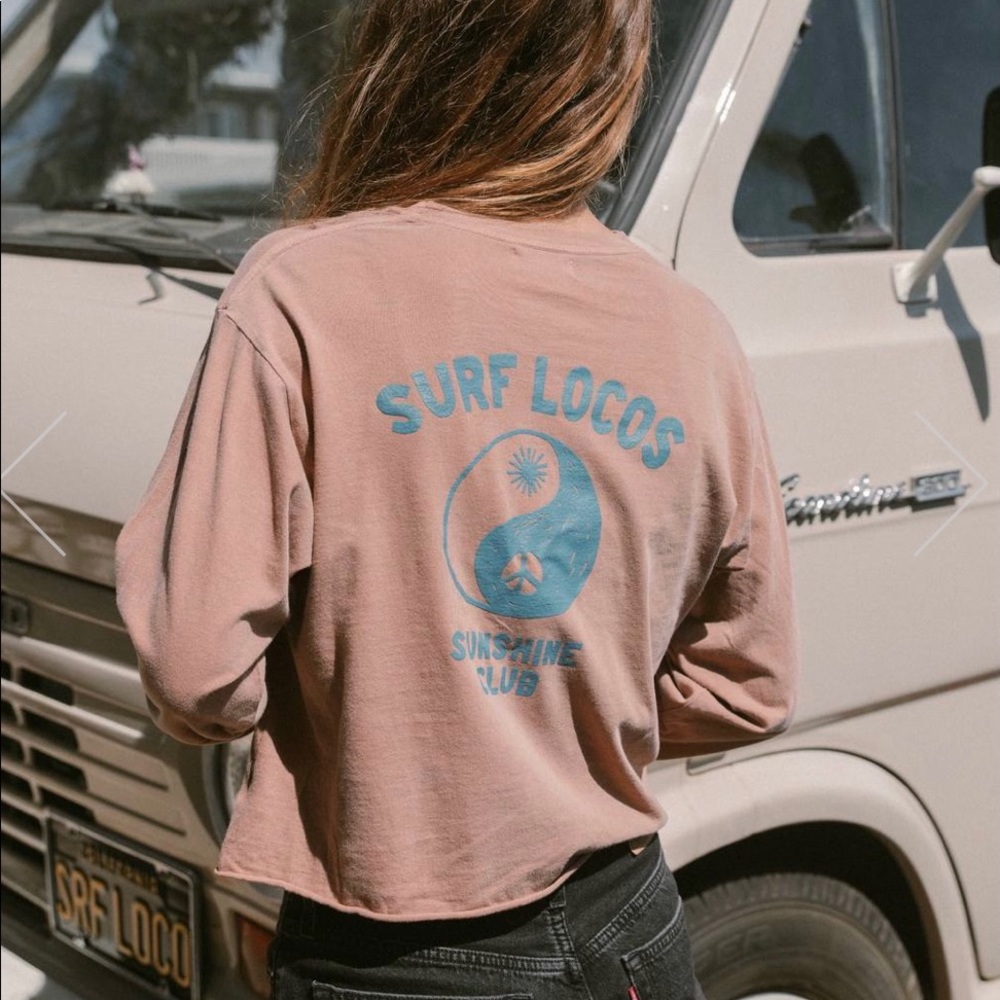 Surf locos cropped long sleeve